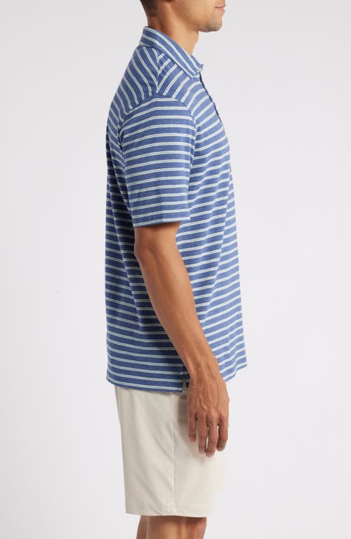 Shop Johnnie-o Matthis Stripe Pocket Polo In Aspen