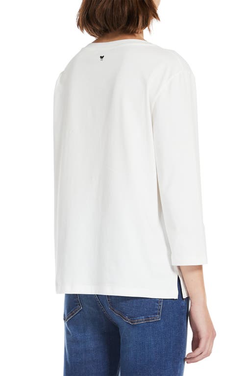 Shop Weekend Max Mara Multia Stretch Cotton Top In White