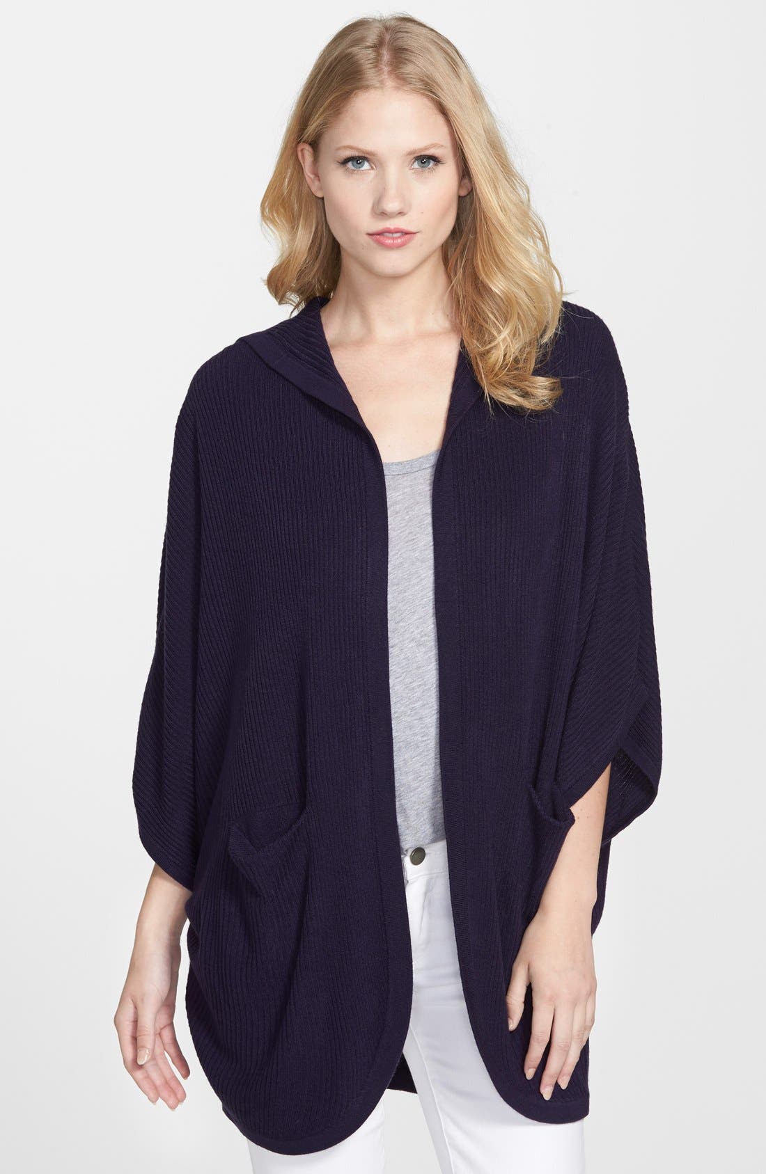 Sweet Romeo Dolman Sleeve Hooded Cardigan Nordstrom