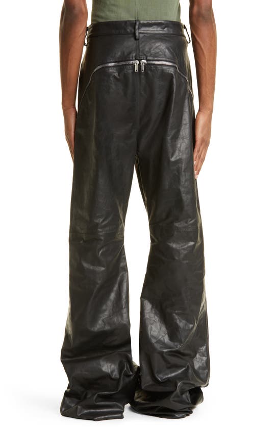 Rick Owens Bolan Banana Zip Calfskin Leather Pants In Black | ModeSens