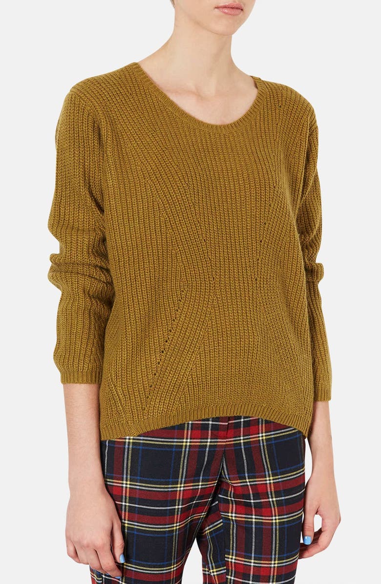Topshop 'New Clean' Ribbed Knit Sweater | Nordstrom