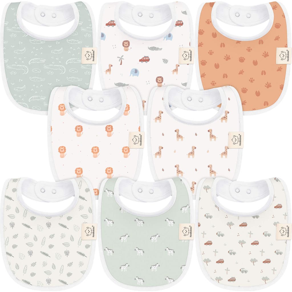 Keababies 8-pack Baby Drool Bibs In Wilderness