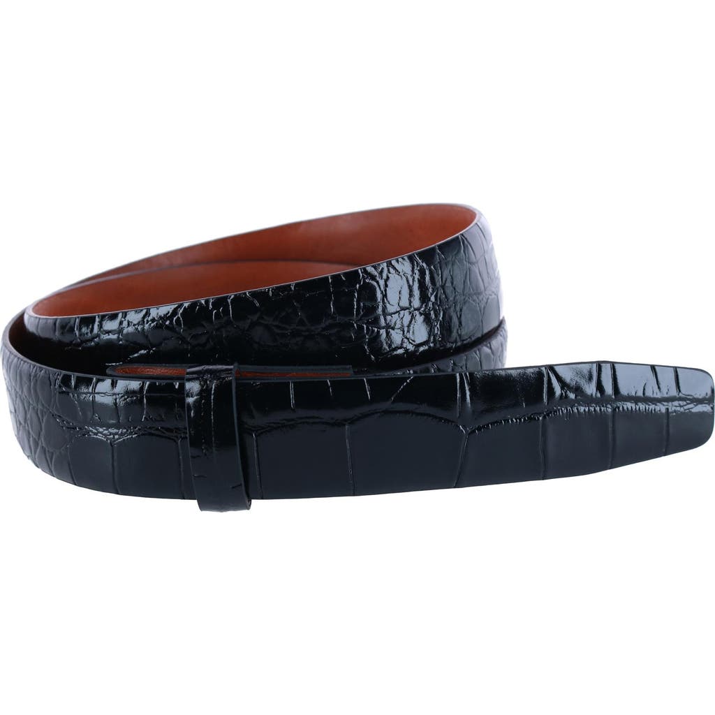 Trafalgar Gator Embossed 30mm Compression Belt Strap In Black