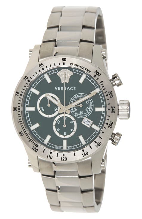 Chronograph Stainless Steel Bracelet Watch, 44mm