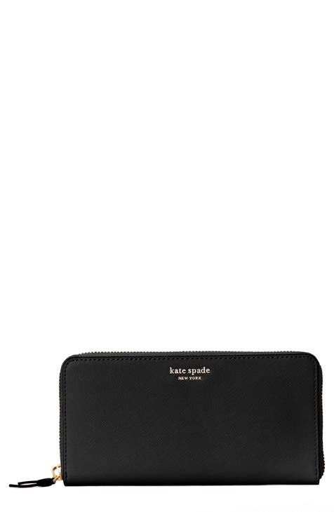 Kate Spade Purse: Black Zip Travel Wallet Bag