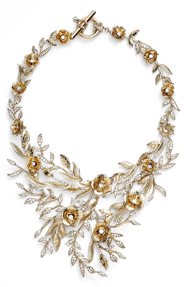 Marchesa 'Drama Flower Leaf' Necklace | Nordstrom