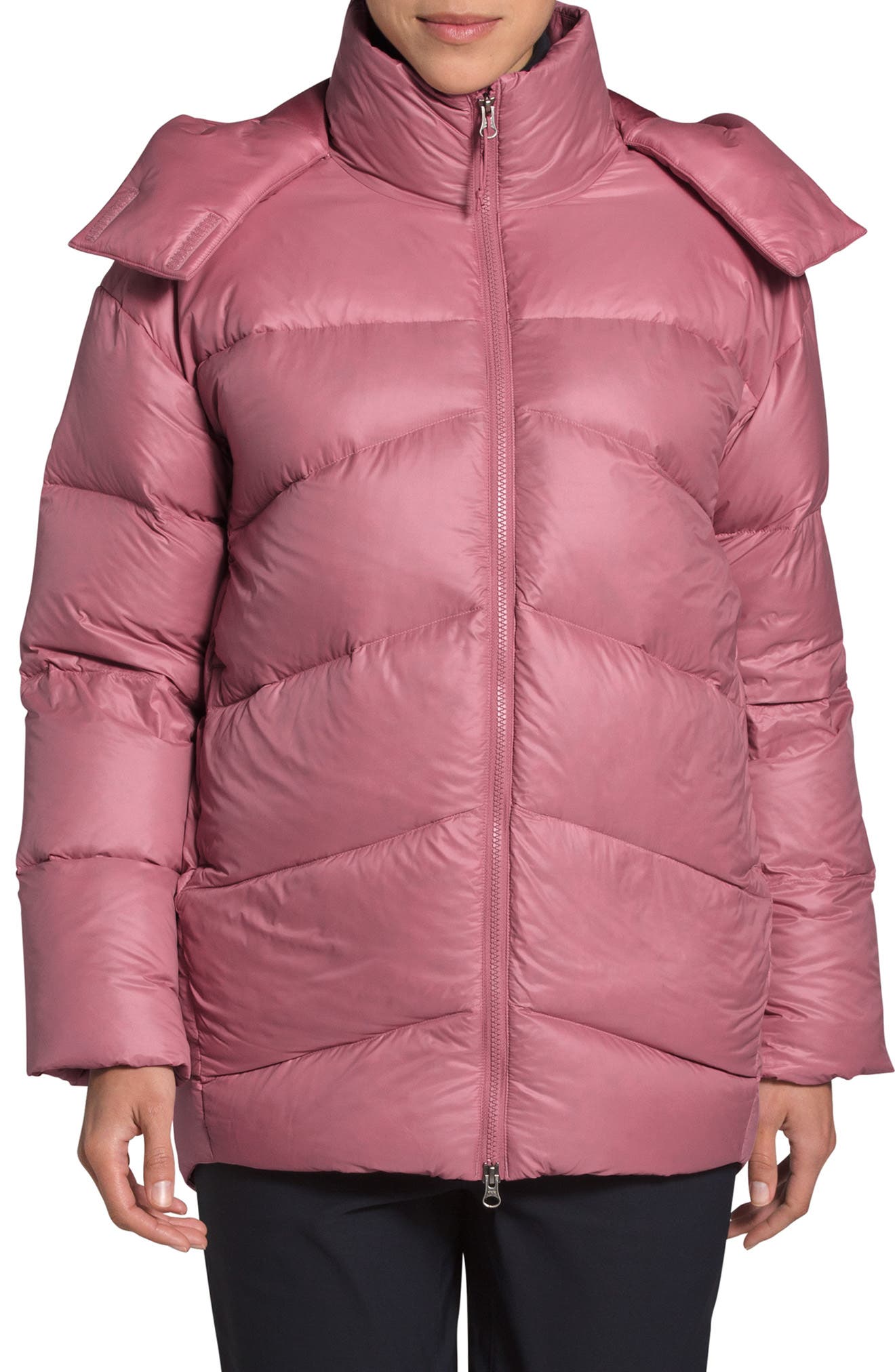 womens long north face puffer jacket