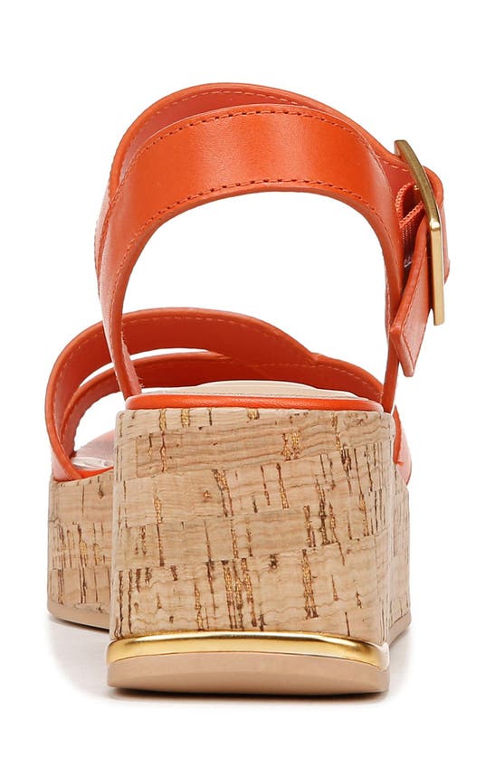 Shop Sarto By Franco Sarto Tilly Ankle Strap Platform Wedge Sandal In Orange
