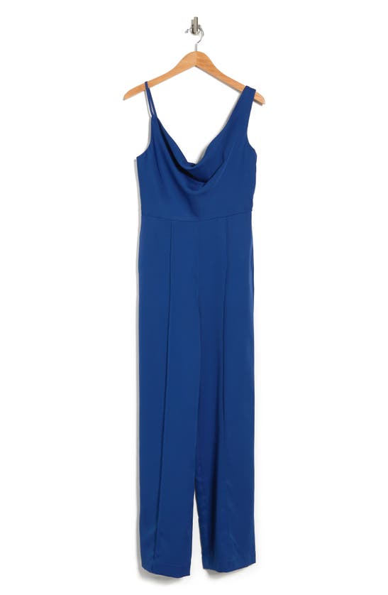 One One Six Cowl Neck Solid Jumpsuit In Royal Blue | ModeSens