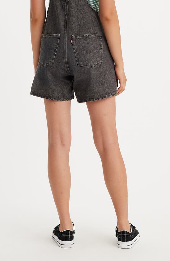 Shop Levi's Nonstretch Denim Shortalls In Loose Live Wire