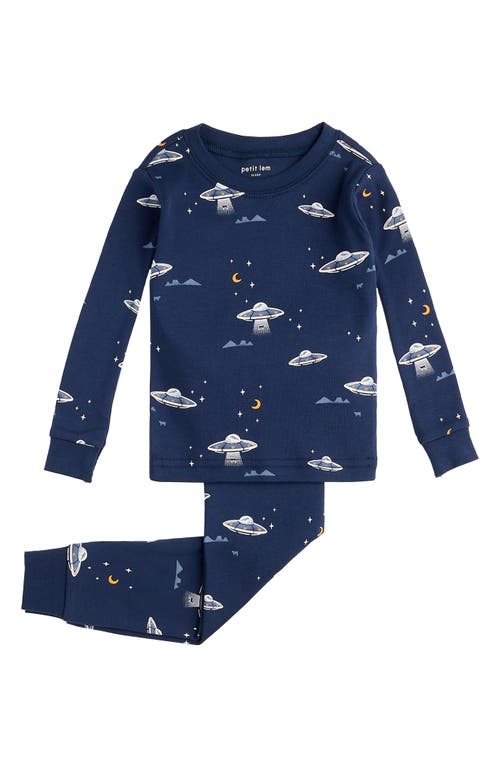 Petit Lem Kids' Unexplained Mysteries Print Organic Cotton Fitted Two-Piece Pajamas at Nordstrom,