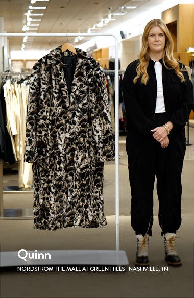 Leopard hot sale coat nordstrom