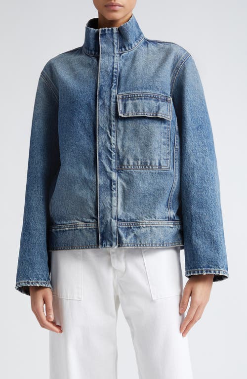 Nili Lotan Marilou Denim Jacket Ocean Wash at Nordstrom,