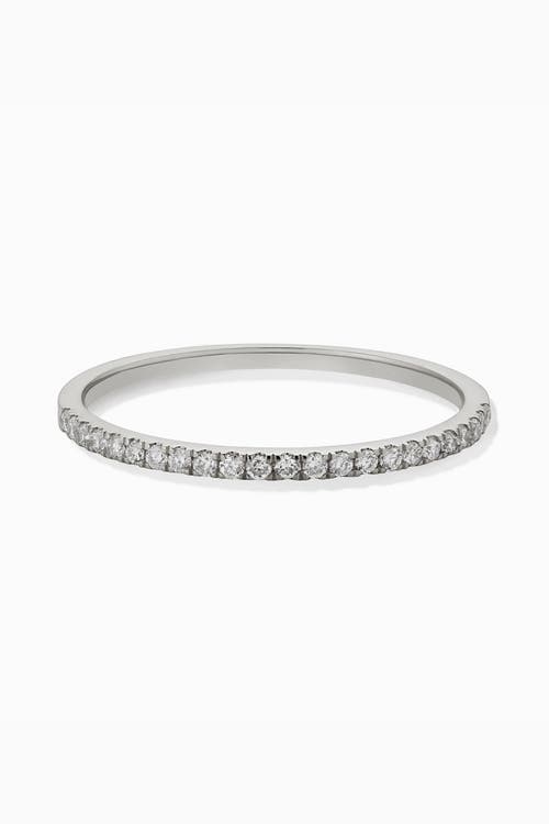 Shop Oradina 14k Gold Regal Diamond Stack Ring In White Gold