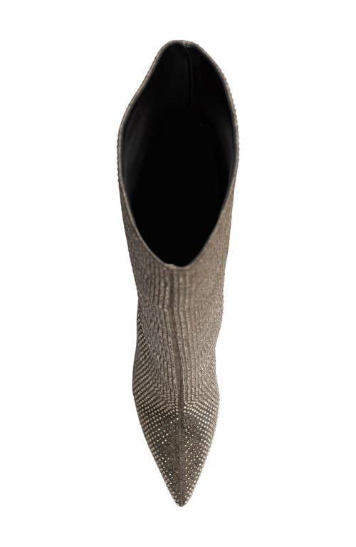Black Suede Studio Ally Embellished Denim Tall Boot In Taupe Vintage