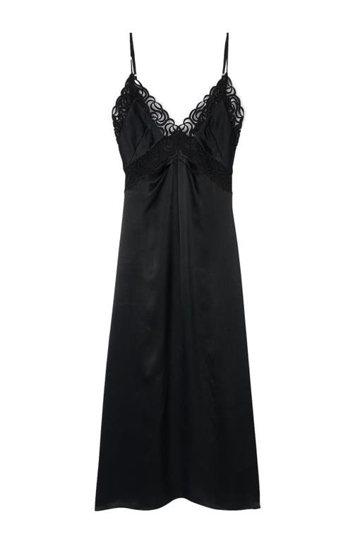 Shop Sandro Lace Maxi Dress In Black