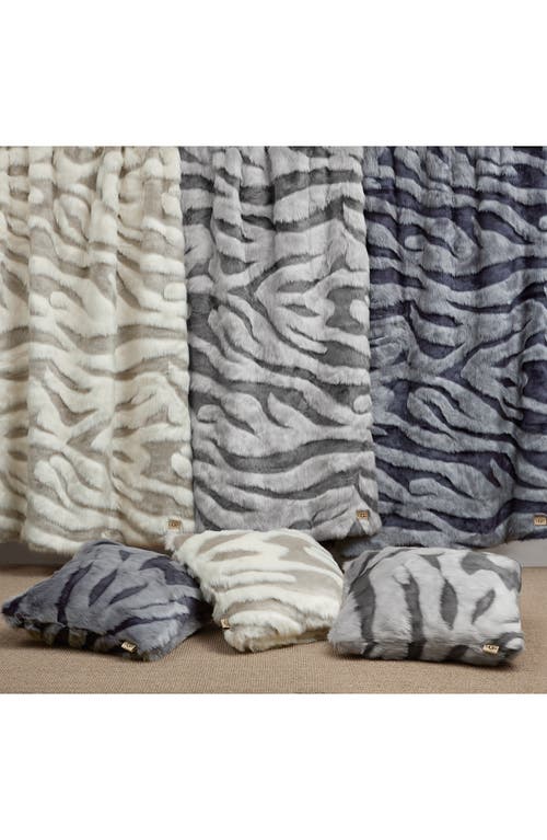 Ugg ® Shayla Faux Fur Throw Blanket In Space Age/gravel Grey