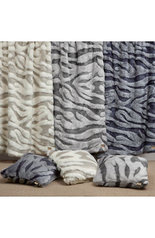 Shop Ugg(r) Shayla Faux Fur Throw Blanket In Space Age/gravel Grey