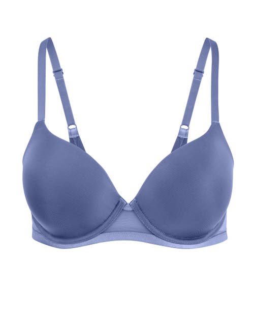 Shop Adore Me Elora Push Up Plunge Bra In Dark Blue