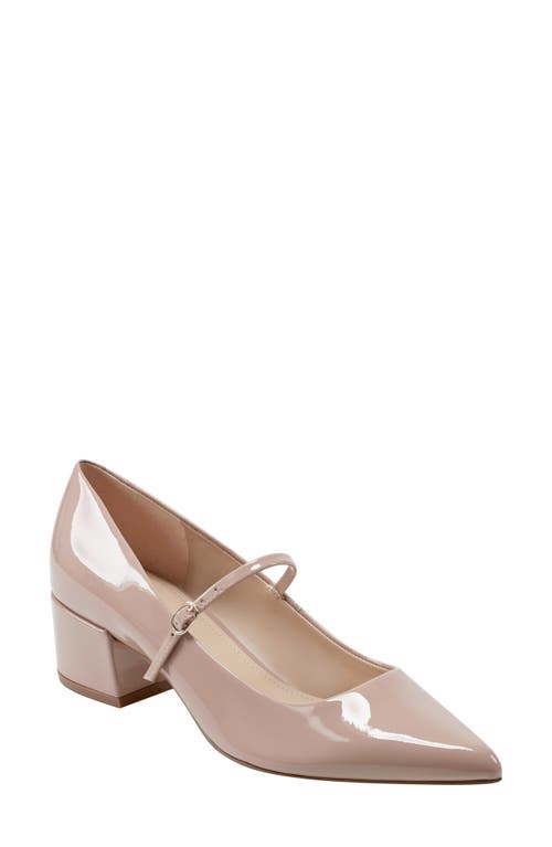 Luccie Pointed Toe Pump in Natural