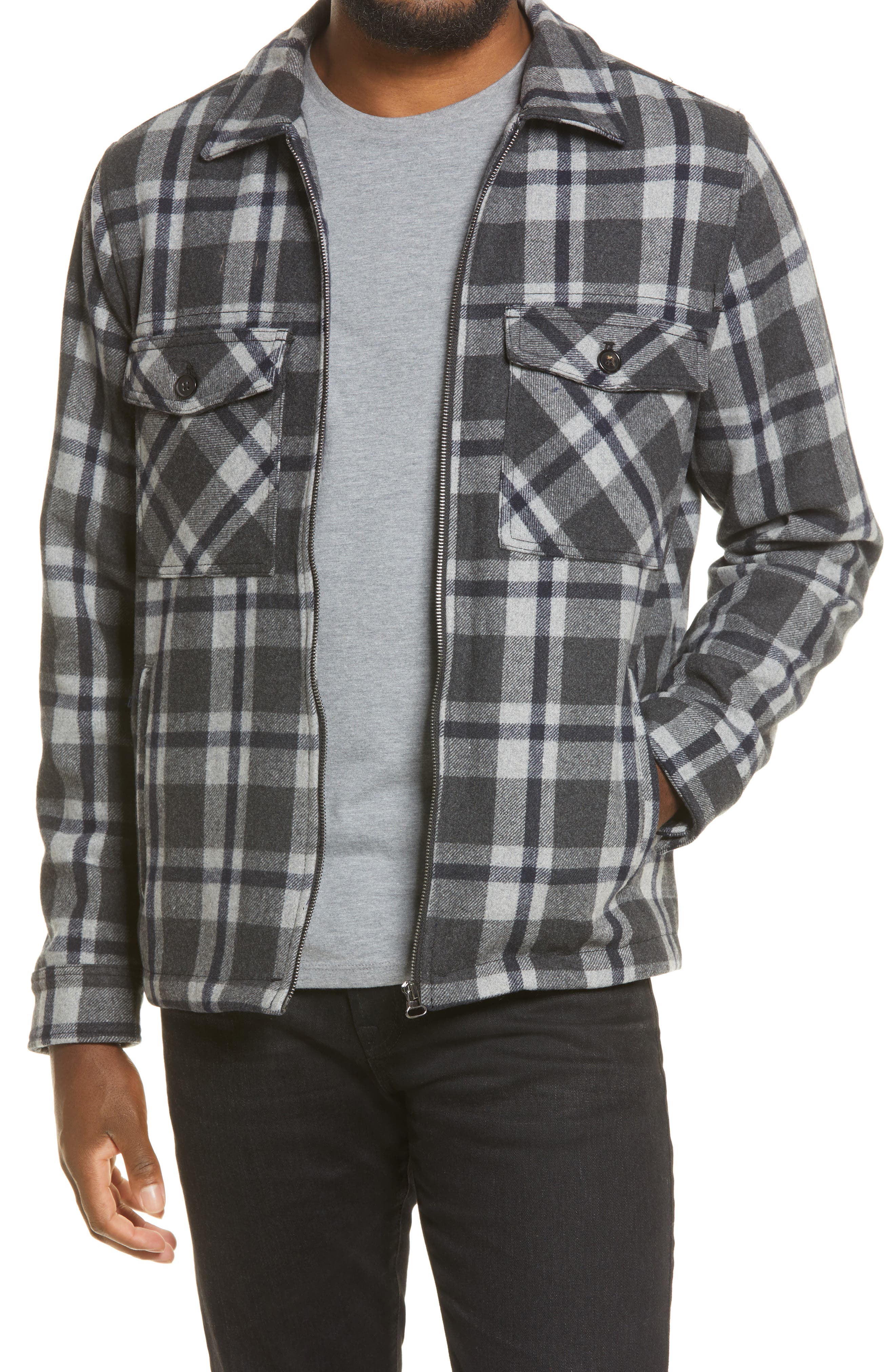 mens shirt jacket flannel