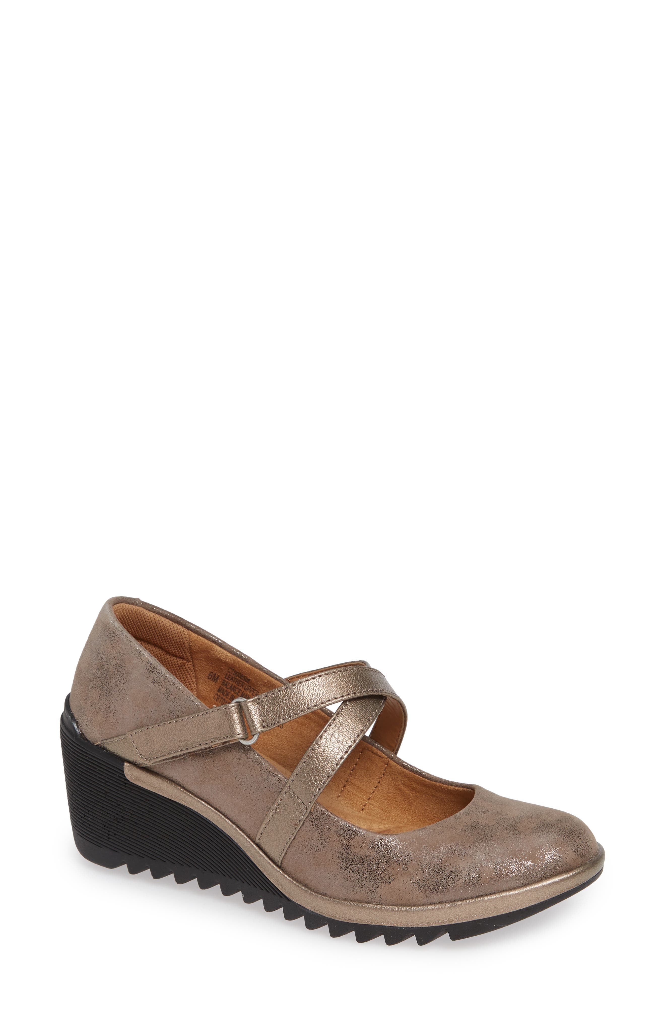 Comfortiva Alice Wedge Heel Pump- Beige