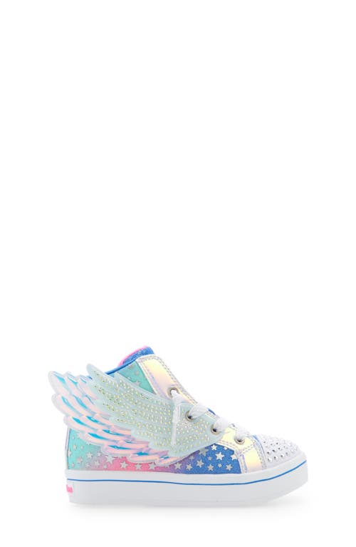 Shop Skechers Kids' Twi-lites 2.0 Light Up High Top Sneaker In Blue/multi