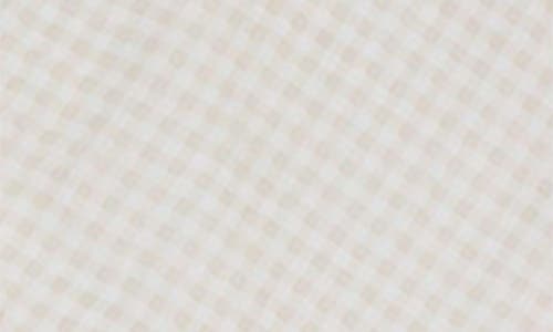 Shop Little Unicorn Cotton Muslin & Terry Hooded Infant Towel In Tan Gingham