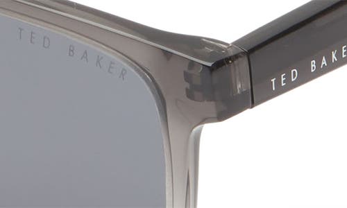 Shop Ted Baker London 54mm Polarized Square Sunglasses In Grey