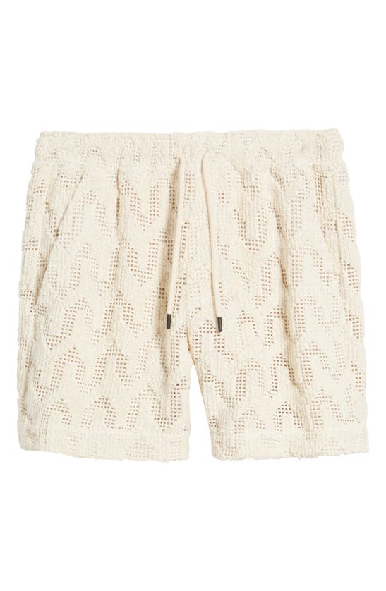 Shop Oas Atlas Net Shorts In Off White