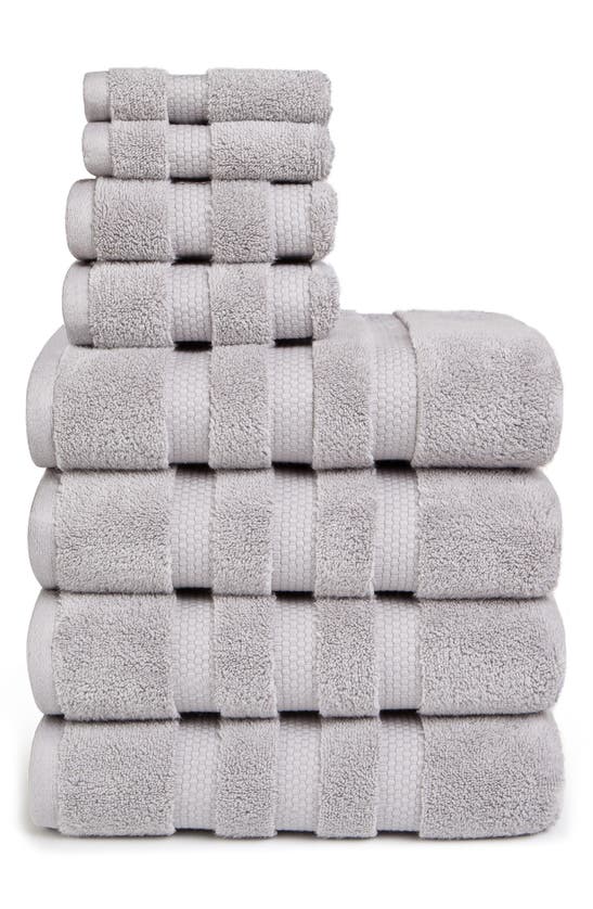 BEDHOG BEDHOG 8-PIECE ZERO TWIST COTTON TOWEL SET