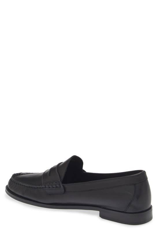 Shop Steve Madden Kingston Penny Loafer In Black Leather