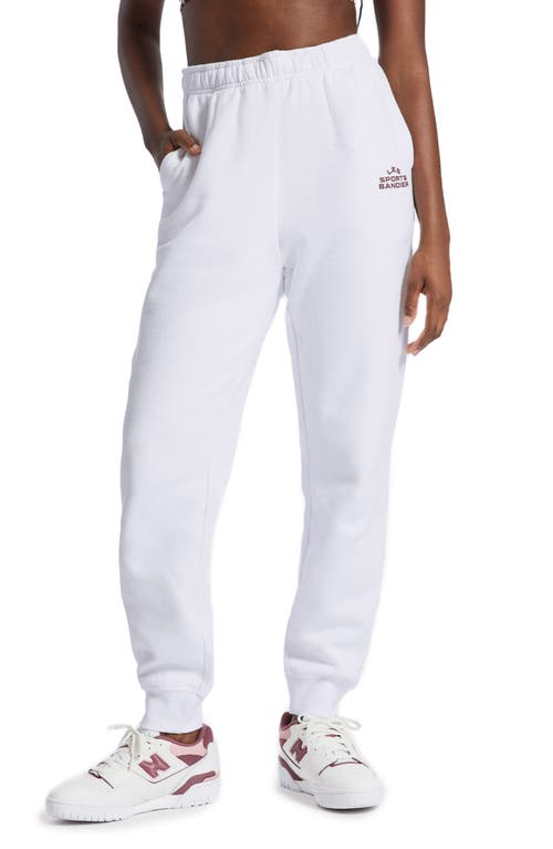 Bandier Les Sports Joggers In White/cordovan
