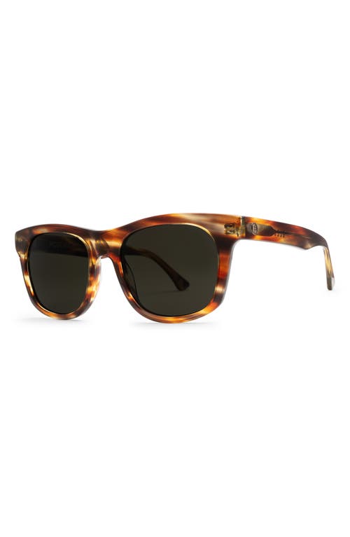 Electric Modena 52mm Polarized Rectangular Sunglasses In Tobacco/grey Polar