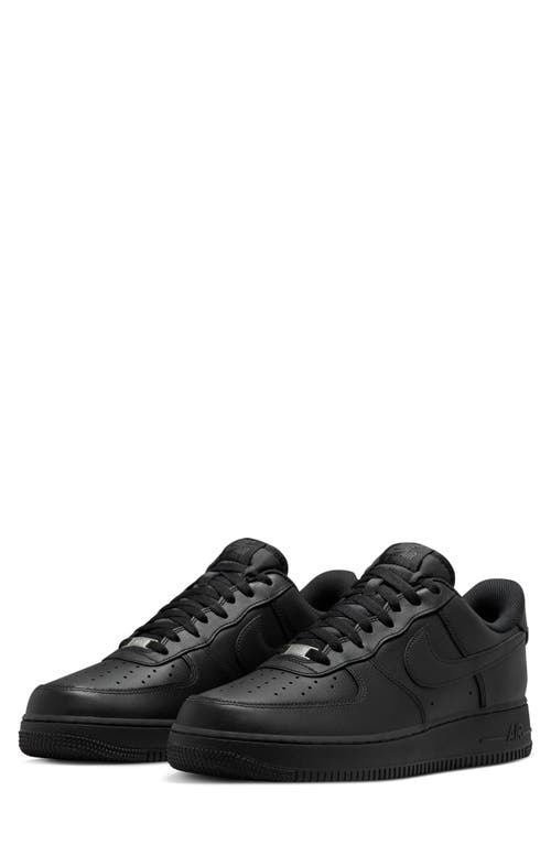 Nike X Slam Jam Air Force 1 Low Sneakers In Black/black/black