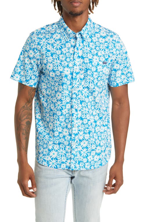 Chubbies Soft Stretch Full Button Short Sleeve Shirt in The Whoopsy Daisy