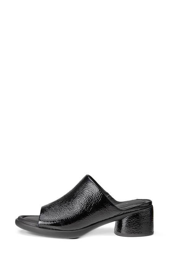 Shop Ecco Sculpted Lx Block Heel Slide Sandal In Black