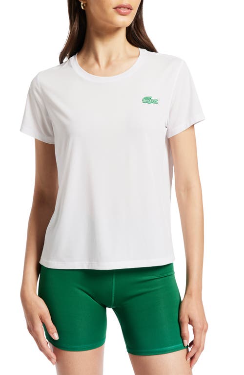 Lacoste x BANDIER Short Sleeve Performance Top 001 Blanc at Nordstrom,