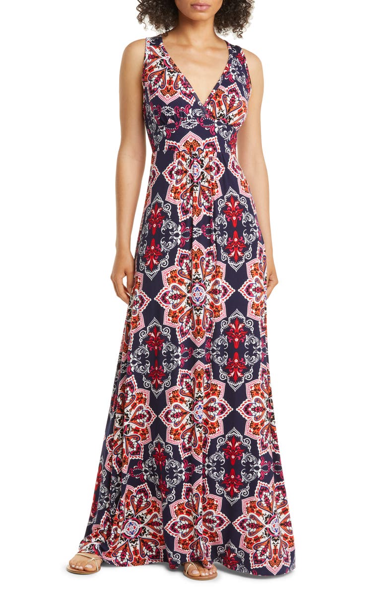 Loveappella Empire Waist Jersey Maxi Dress | Nordstrom