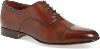 Santoni darian cap sales toe oxford