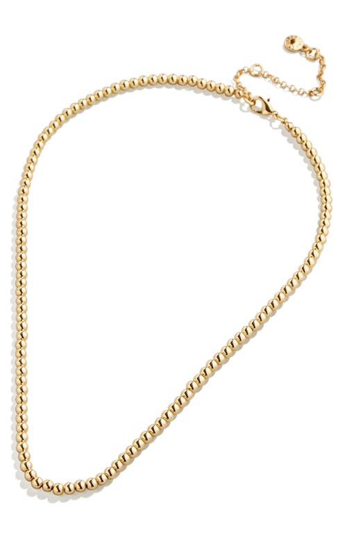 Pisa Bead Necklace in Gold