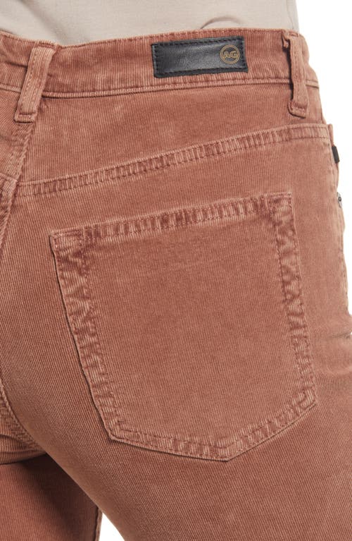 Ag Alexxis High Waist Bootcut Jeans In Sulfur Dark Walnut