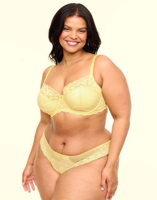 Shop Adore Me Perla Contour Balconette Bra In Light Yellow