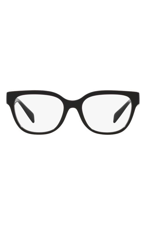 Versace 52mm Pillow Optical Glasses in Black at Nordstrom