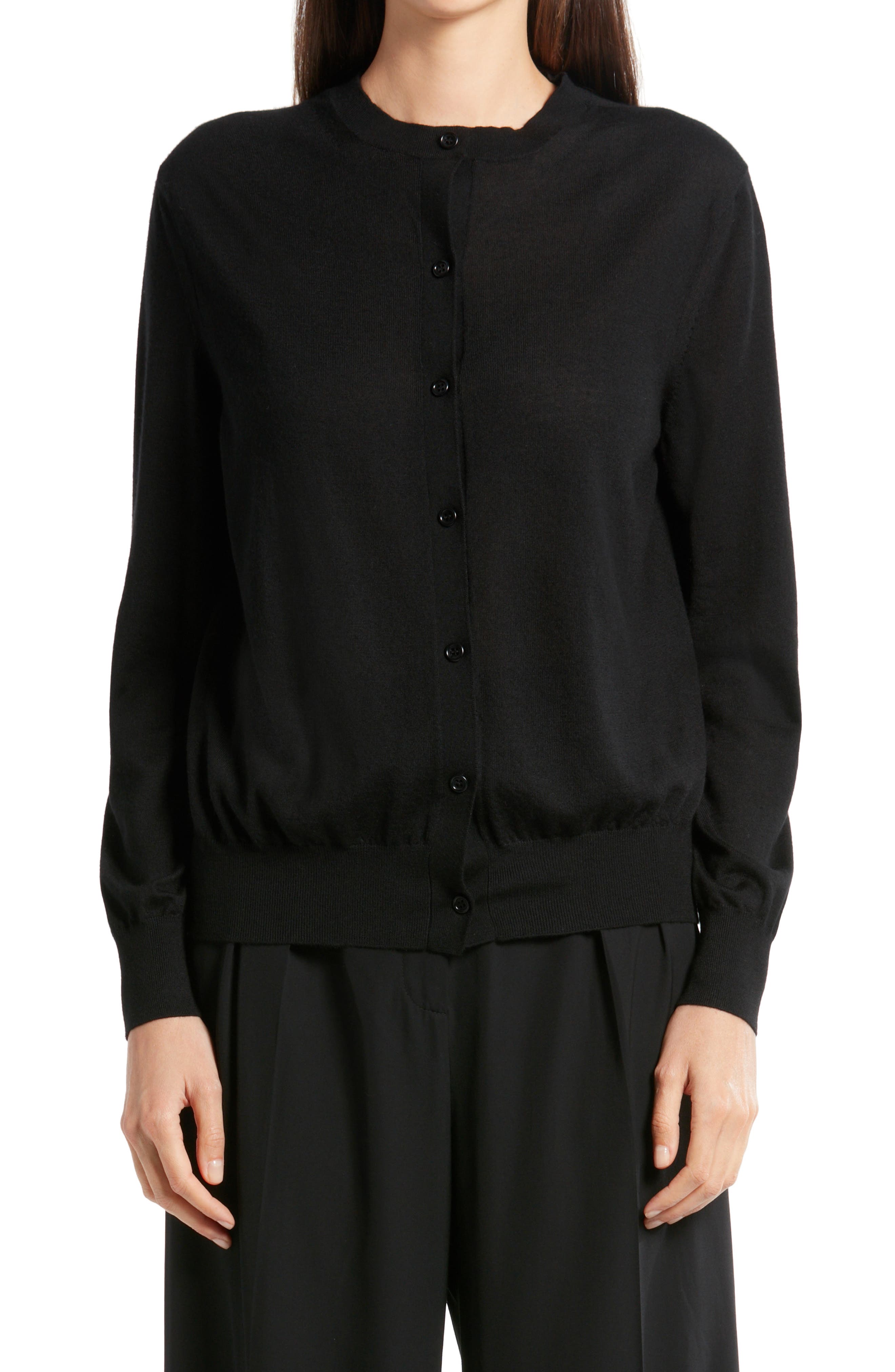 The Row Battersea Cashmere Cardigan in Black