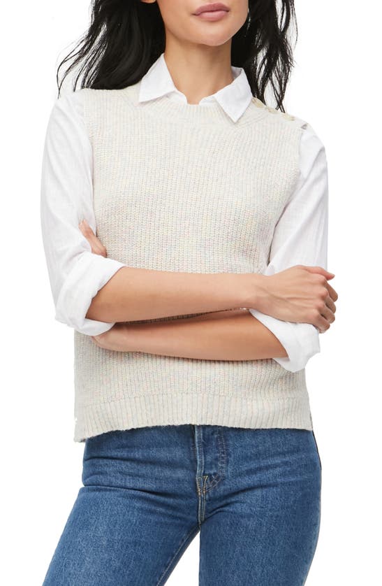 MICHAEL STARS MARLED CREWNECK SWEATER VEST