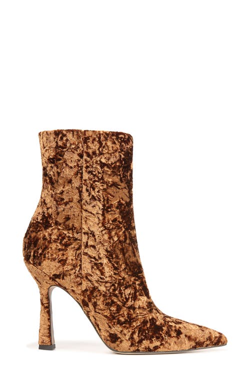 Sam Edelman Women's Ella Pointed Toe Brown High Heel Dress Booties In Copper Bronze