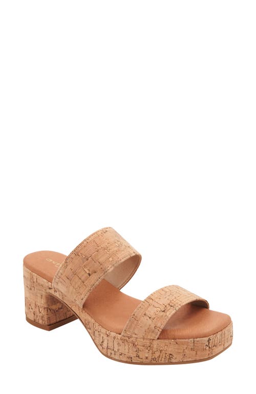 André Assous Cairo Platform Sandal Natural at Nordstrom,