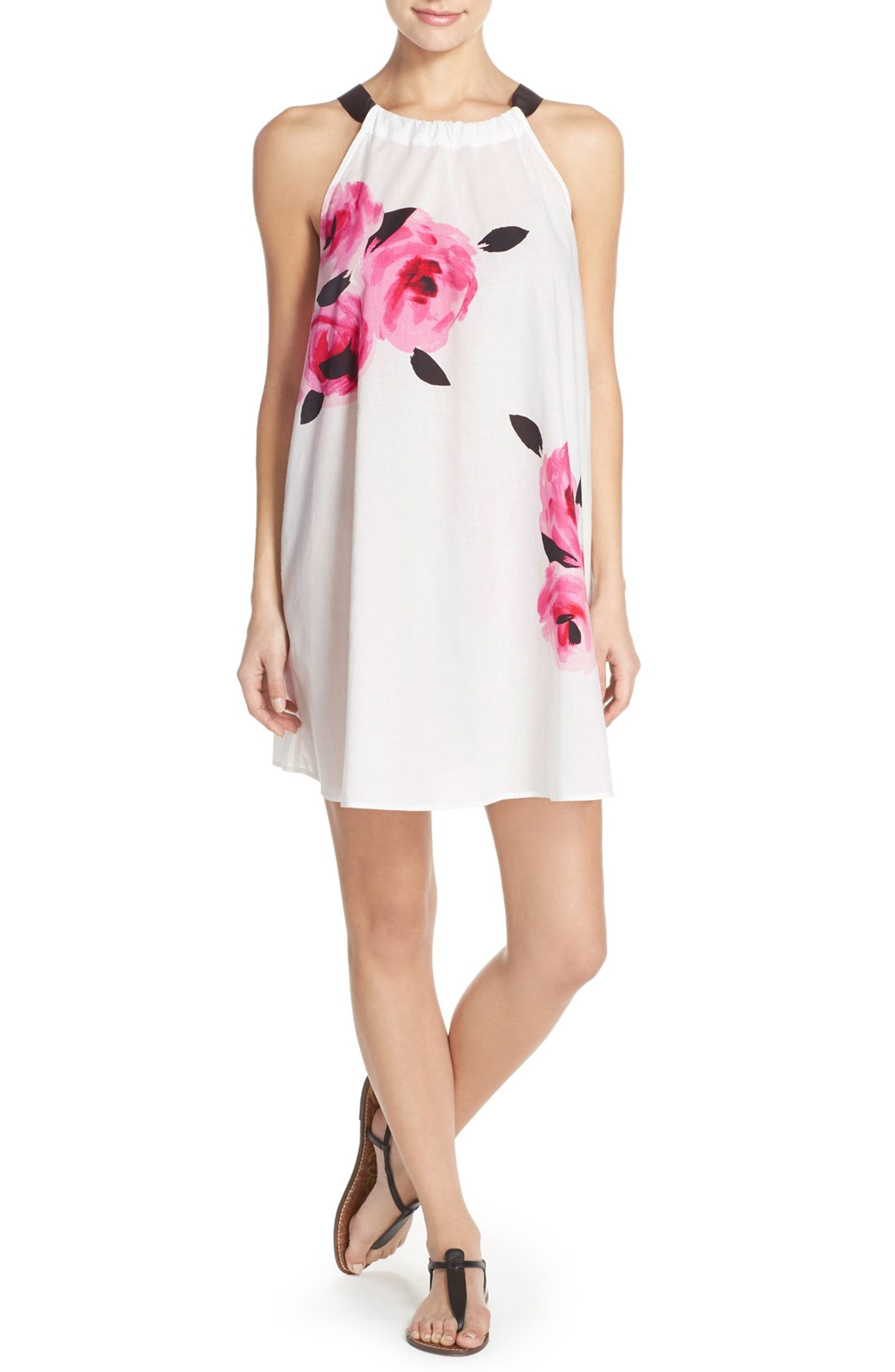 kate spade new york 'paloma beach' floral print cover-up dress | Nordstrom