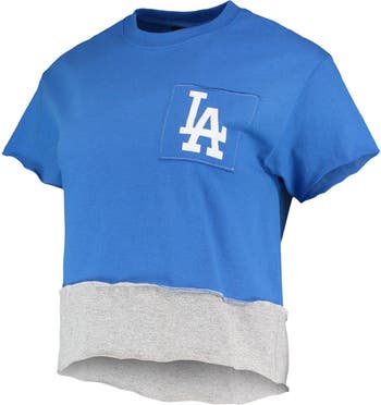 Women's Refried Apparel Royal Los Angeles Dodgers Cropped T-Shirt